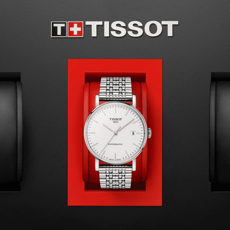 Tissot,Everytime 40mm,40mm,Stainless Steel,Silver,Automatic,Date,72hours,T109,T109.407.11.031.00