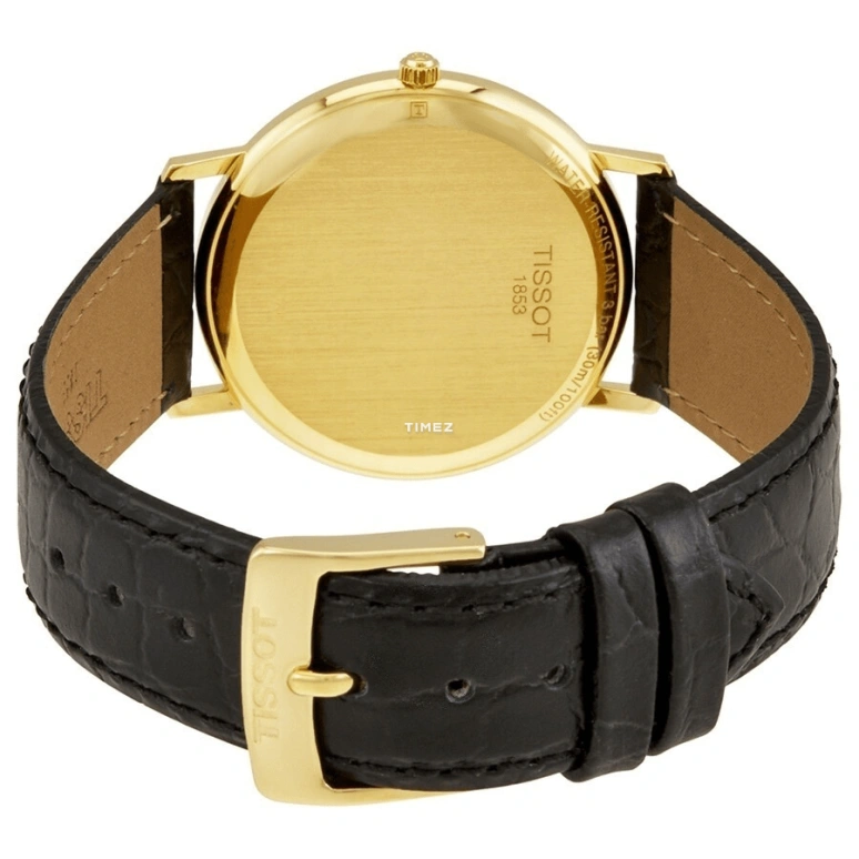 Tissot,T-Classic 33.70mm,33.70mm,Yellow Gold,Champagne,Quartz,Day,26280hours,T71,T71.3.401.21