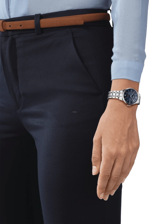 Tissot,Chemin Des Tourelles 32mm,32mm,Stainless Steel,Blue,Automatic,Day,80hours,T099,T099.207.11.048.00