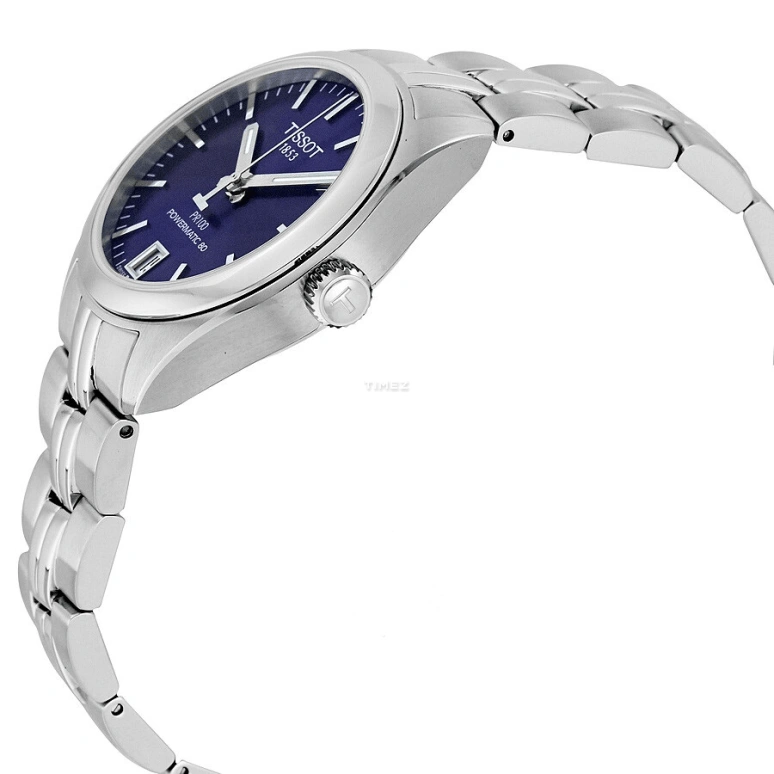 Tissot,PR 100 33mm,33mm,Stainless Steel,Blue,Automatic,Day,80hours,T101,T101.207.11.041.00