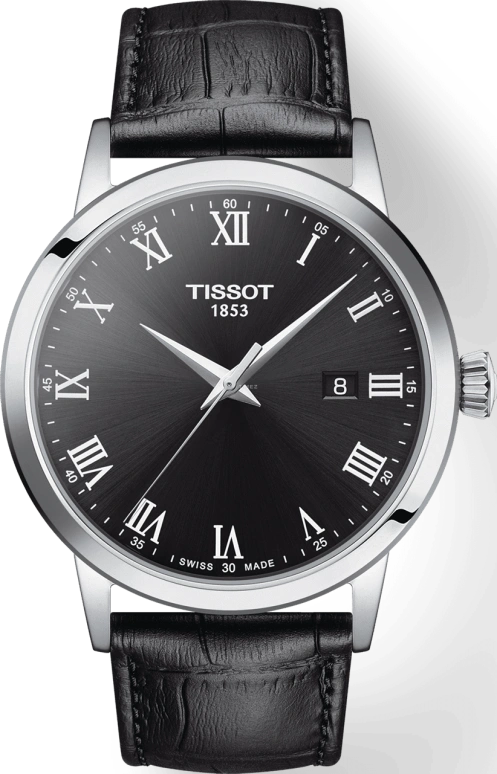Tissot,Dream 42mm,42mm,Stainless Steel,Black,Quartz,Day,Sapphire,Crystal Glass,T129,T129.410.16.053.00