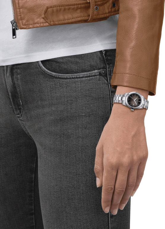 Tissot,T-Lady 29.30mm,29.30mm,Stainless Steel,Grey,Gradient,Quartz,Day,26280hours,T132,T132.010.11.061.00