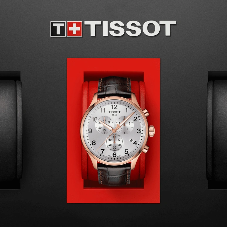 Tissot,XL 45mm,45mm,Stainless Steel,Silver,Quartz,Chronograph,Date,Rattrapante,T116,T116.617.36.037.00