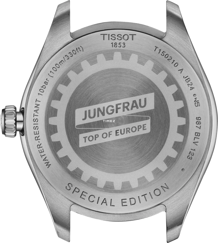 Tissot,PRC 100 34mm,34mm,Stainless Steel,Blue,Quartz,Day,Sapphire,Crystal Glass,T150,T150.210.11.041.01