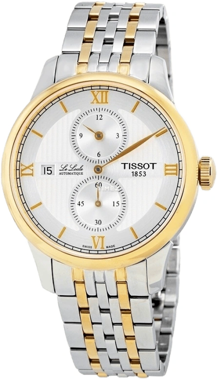 Tissot,Le Locle 39.30mm,39.30mm,Stainless Steel,Silver,Automatic,Chronograph,Day,T006,T006.428.22.038.02