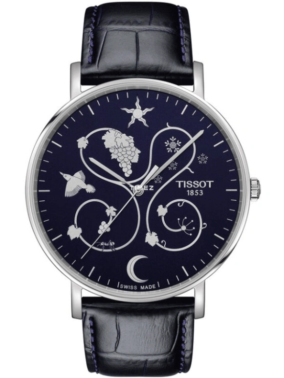 Tissot,T-Classic 42mm,42mm,Stainless Steel,Blue,Quartz,Sapphire,Round,T109,T109.610.16.041.00