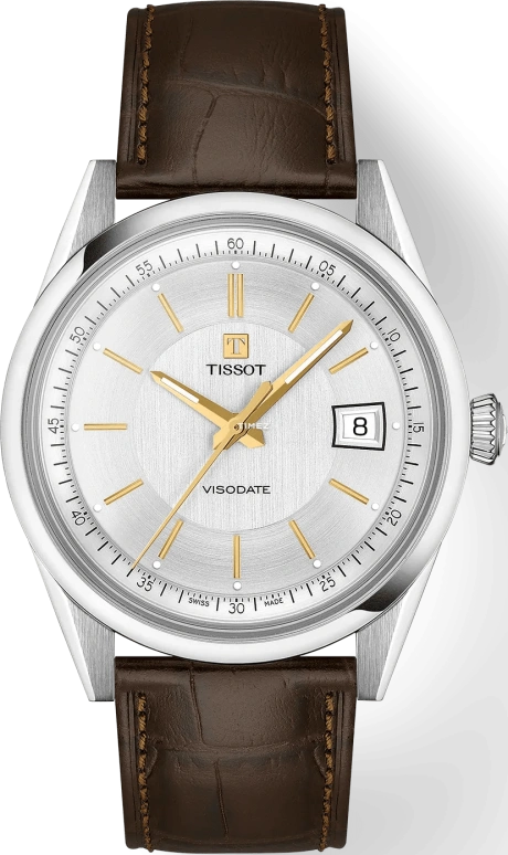 Tissot,Visodate 39mm,39mm,Stainless Steel,Silver,Automatic,Day,In-house Caliber,T157,T157.407.16.031.00
