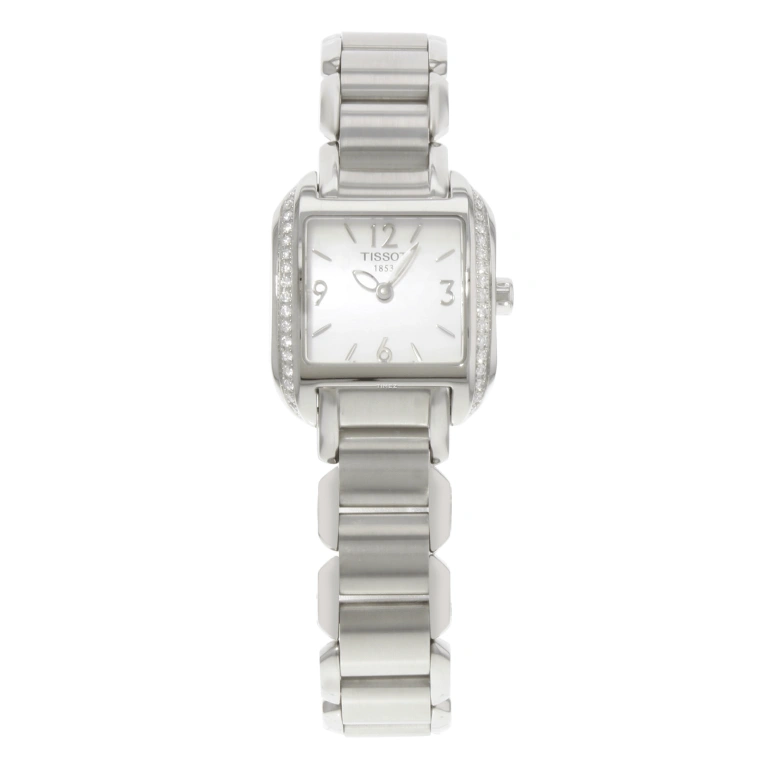 Tissot,T-Wave 23mm,23mm,Stainless Steel,White,Quartz,Sapphire,Crystal Glass,Square,T02,T02.1.385.82