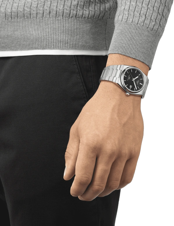 Tissot,PRX 40mm,40mm,Stainless Steel,Black,Automatic,Day,80hours,T137,T137.407.11.051.00