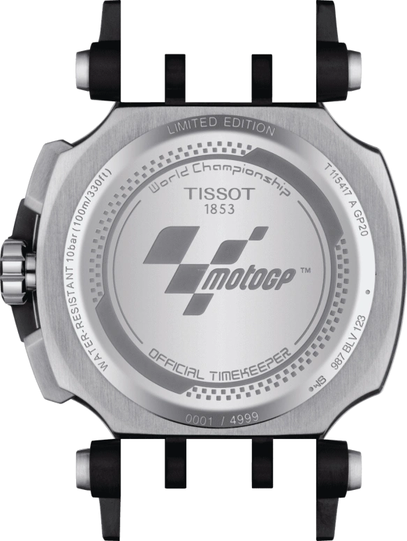 Tissot,T-Race 43mm,43mm,Stainless Steel,Black,Quartz,Chronograph,Day,T115,T115.417.27.051.01