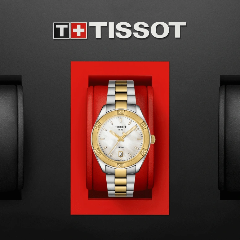 Tissot,PR 100 36mm,36mm,Stainless Steel,White,Quartz,Date,26280hours,T101,T101.910.22.111.00