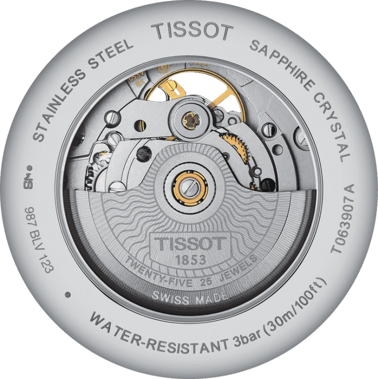 Tissot,Tradition 40mm,40mm,Stainless Steel,Black,Automatic,80hours,Sapphire,T063,T063.907.16.058.00