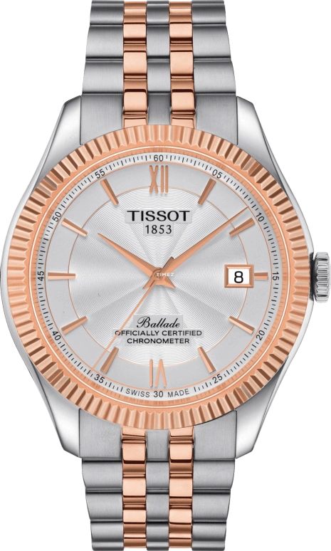 Tissot,Ballade 41x39mm,41x39mm,Stainless Steel,Silver,Automatic,Day,In-house Caliber,T108,T108.408.22.278.00