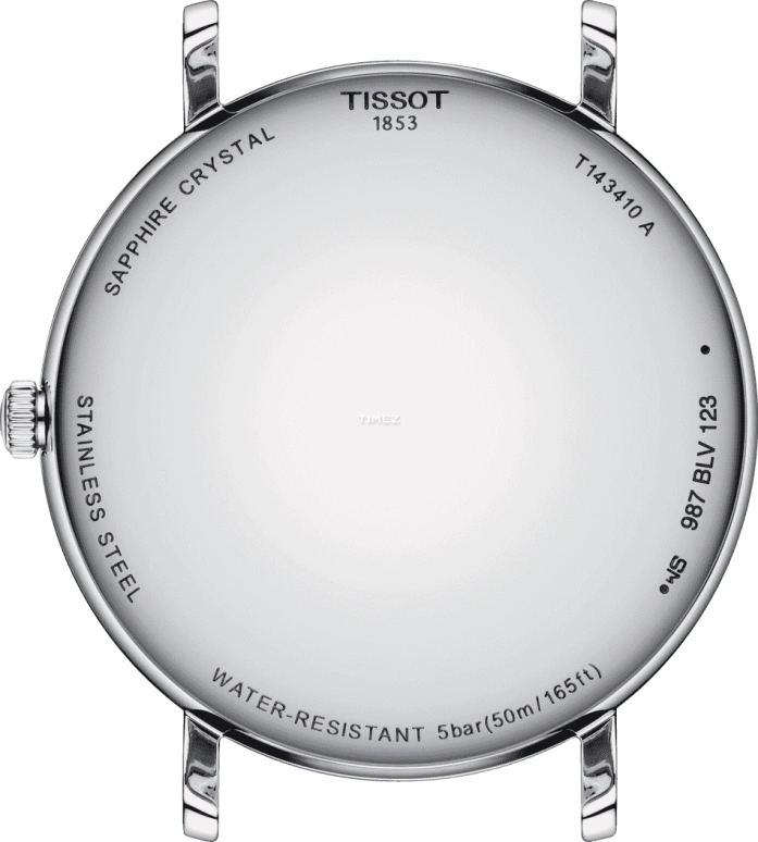 Tissot,Everytime 40mm,40mm,Stainless Steel,Silver,Quartz,26280hours,Sapphire,Crystal Glass,T143,T143.410.16.033.00