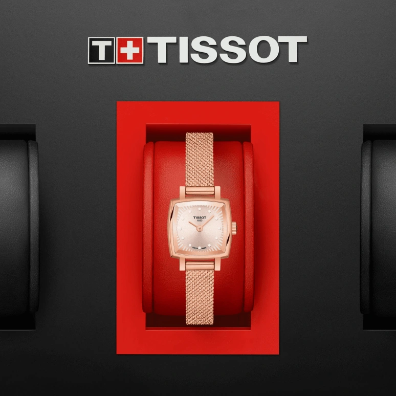 Tissot,Lovely 20x20mm,20x20mm,Stainless Steel,Beige,Quartz,26280hours,Sapphire,Crystal Glass,T058,T058.109.33.456.00