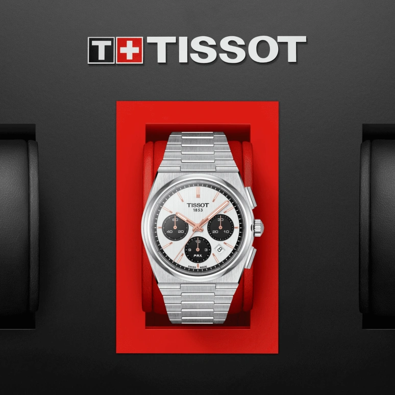 Tissot,PRX 42mm,42mm,Stainless Steel,Silver,Automatic,Chronograph,Date,T137,T137.427.11.011.00