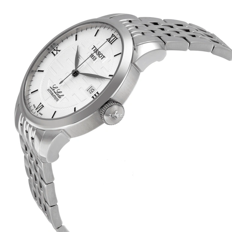 Tissot,Le Locle 39.30mm,39.30mm,Stainless Steel,Silver White,Automatic,Day,42hours,T41,T41.1.833.50