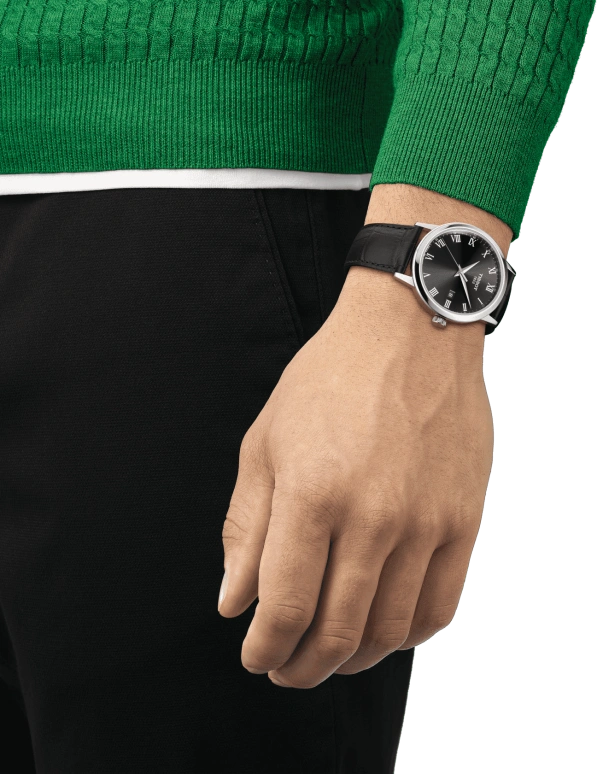 Tissot,Dream 42mm,42mm,Stainless Steel,Black,Quartz,Day,Sapphire,Crystal Glass,T129,T129.410.16.053.00