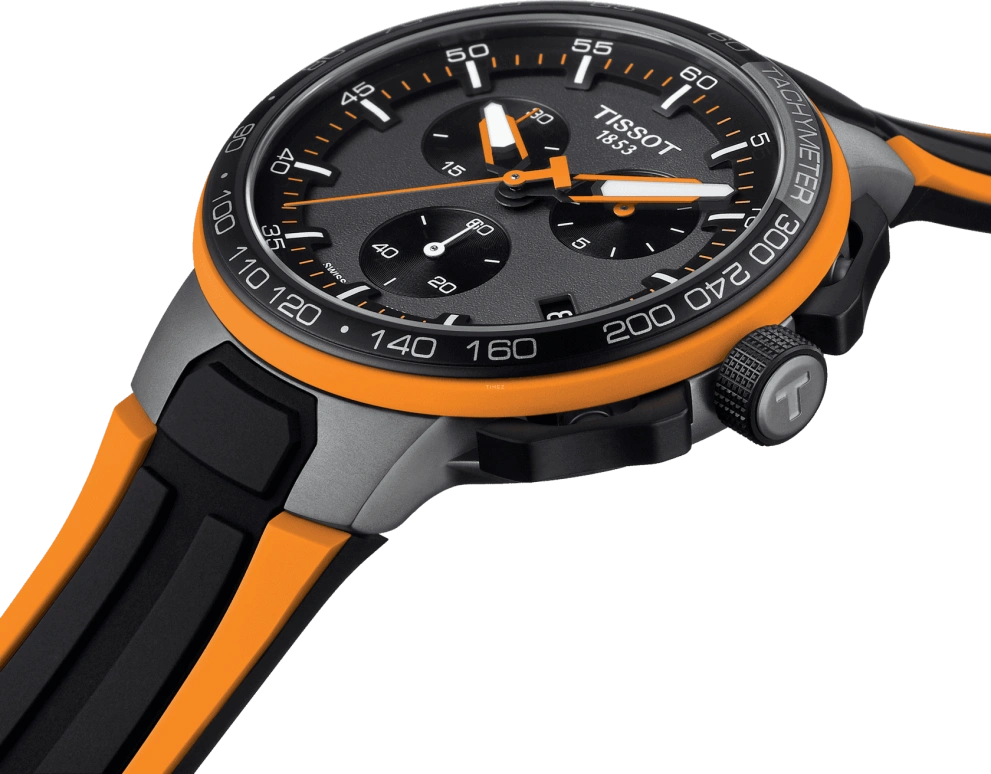 Tissot,T-Race 44.50mm,44.50mm,Carbon,Stainless Steel,Bronze,Quartz,Chronograph,Date,Rattrapante,T111,T111.417.37.441.04