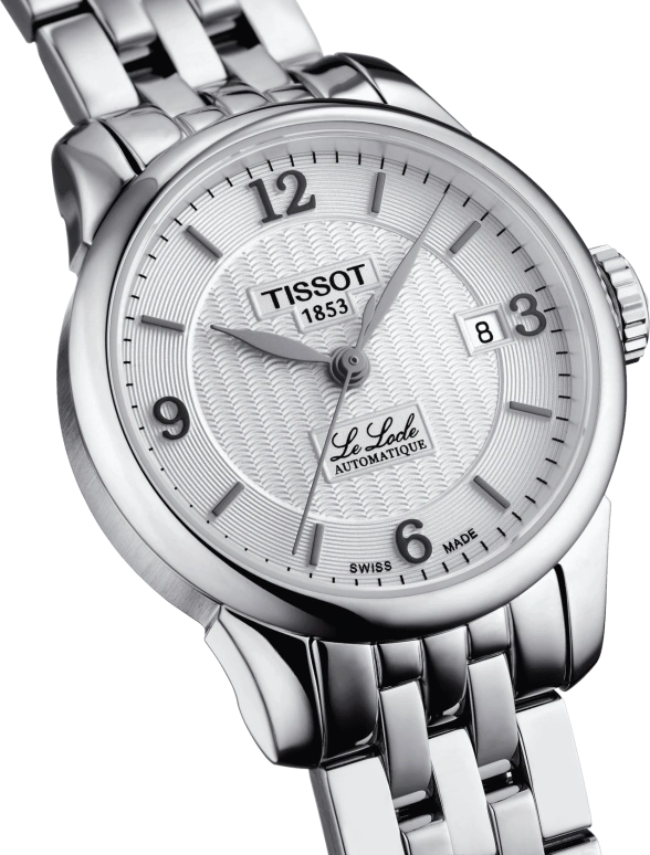 Tissot,Le Locle 25.30mm,25.30mm,Stainless Steel,Silver,Automatic,Date,38hours,T41,T41.1.183.34
