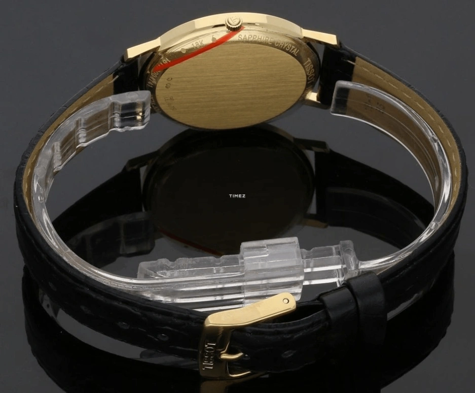 Tissot,T-Gold 33.50mm,33.50mm,Yellow Gold,Champagne,Quartz,Day,Hardlex,T71,T71.3.411.21