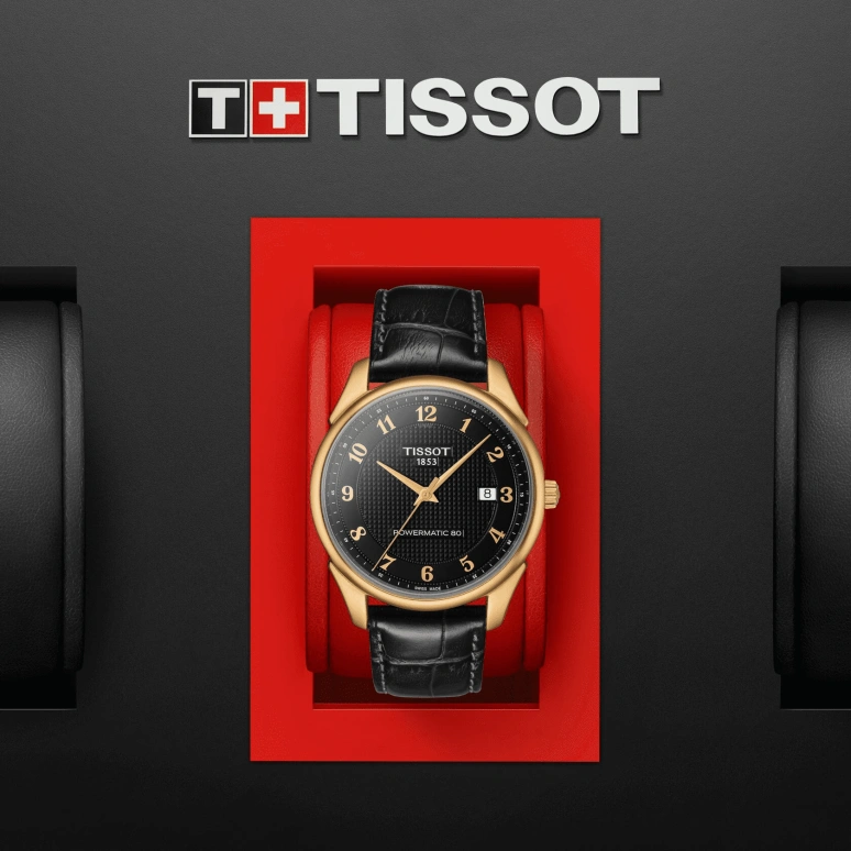 Tissot,T-Gold 40mm,40mm,Yellow Gold,Black,Automatic,80hours,Sapphire,Crystal Glass,T920,T920.407.16.052.00