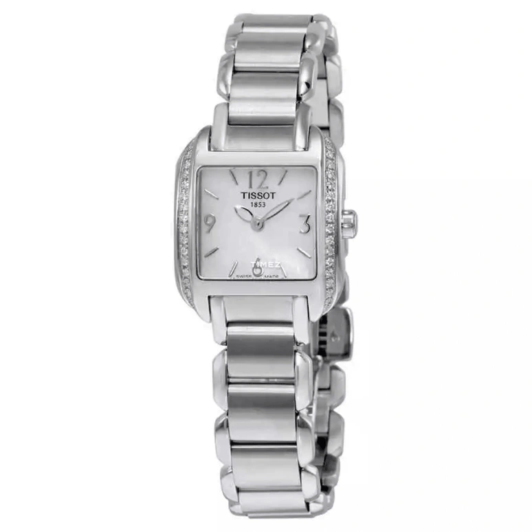 Tissot,T-Wave 23mm,23mm,Stainless Steel,White,Quartz,Sapphire,Crystal Glass,Square,T02,T02.1.385.82
