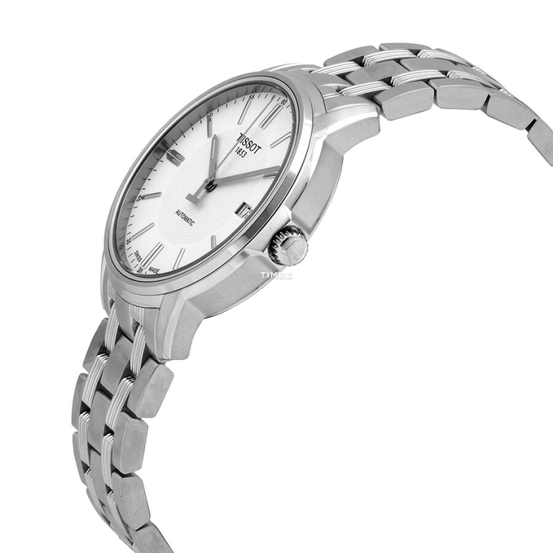 Tissot,T-Classic 39mm,39mm,Stainless Steel,White,Automatic,Day,42hours,T0654071103100