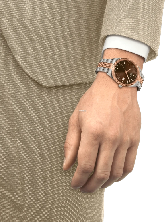Tissot,Ballade 40mm,40mm,Stainless Steel,Brown,Quartz,Day,Sapphire,Crystal Glass,T156,T156.410.22.291.01