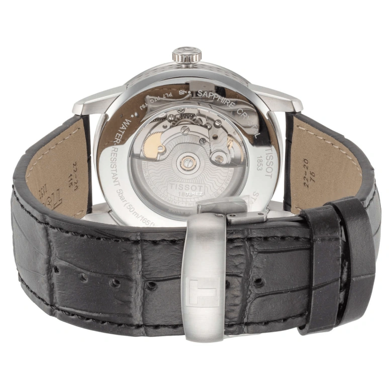 Tissot,T-Classic 41mm,41mm,Stainless Steel,Black,Automatic,Day,In-house Caliber,T0864071605700