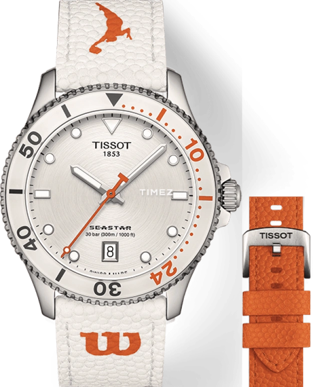 Tissot,Seastar 40mm,40mm,Stainless Steel,Silver,Automatic,Day,80hours,T120,T120.410.17.011.00