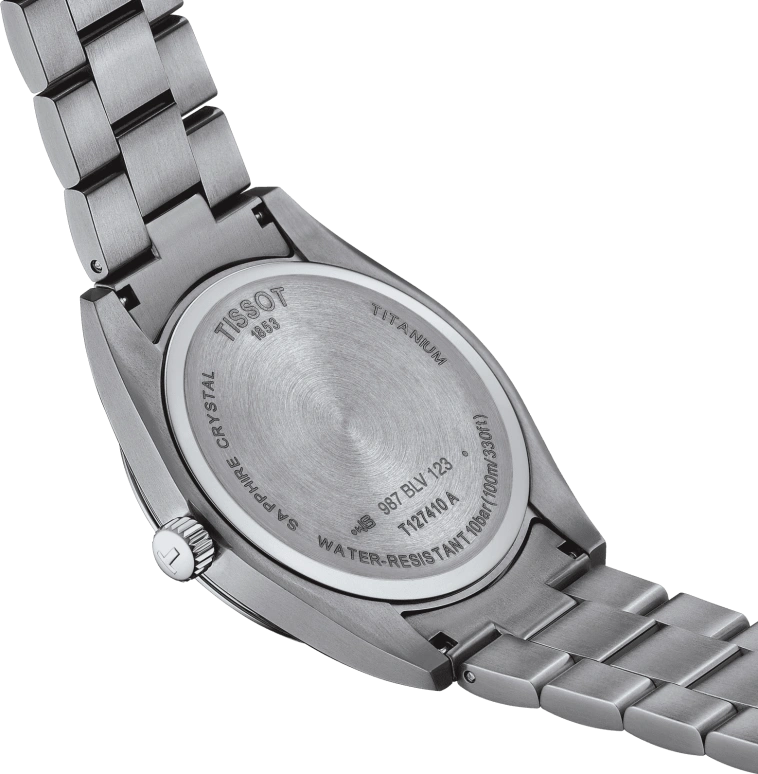 Tissot,Gentleman 40mm,40mm,Titanium,Grey,Quartz,Day,Sapphire,Crystal Glass,T127,T127.410.44.081.00