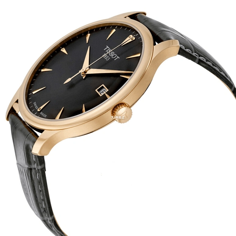 Tissot,Tradition 42mm,42mm,Stainless Steel,Black,Quartz,Day,26280hours,T063,T063.610.36.086.00