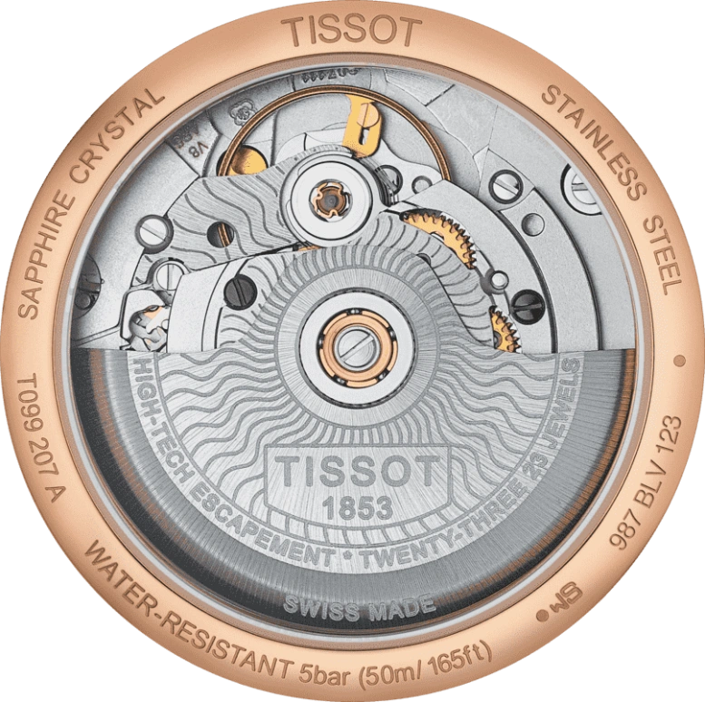 Tissot,Chemin Des Tourelles 32mm,32mm,Stainless Steel,White,Automatic,Day,80hours,T099,T099.207.36.118.00