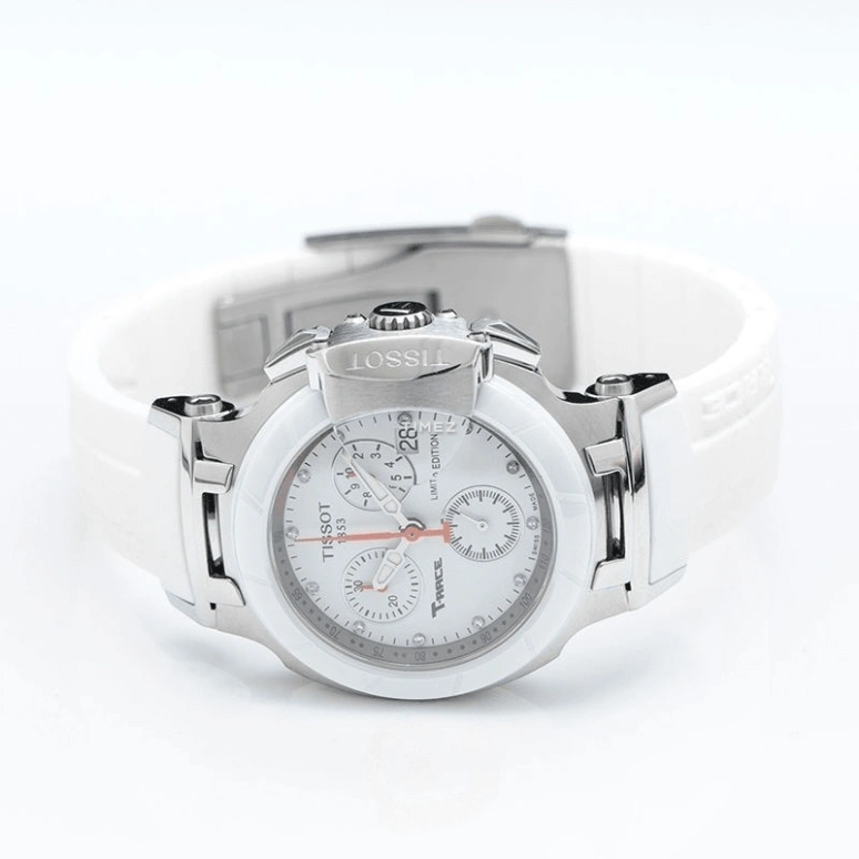 Tissot,T-Race 40.68mm,40.68mm,Stainless Steel,White,Quartz,Chronograph,Day,T048,T048.217.27.016.00