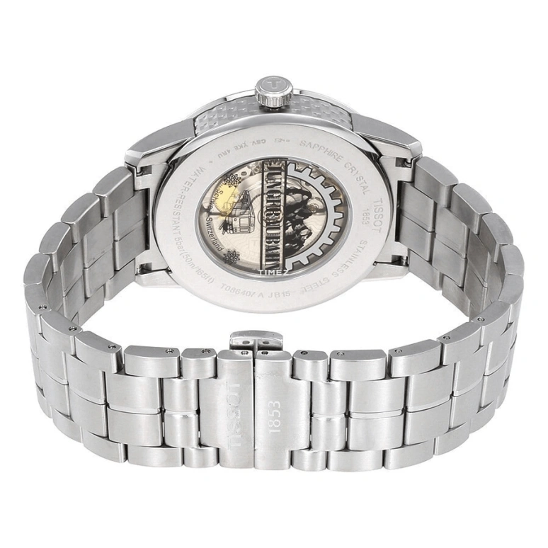 Tissot,T-Classic 41mm,41mm,Stainless Steel,Grey,Automatic,Day,80hours,T086,T086.407.11.061.10