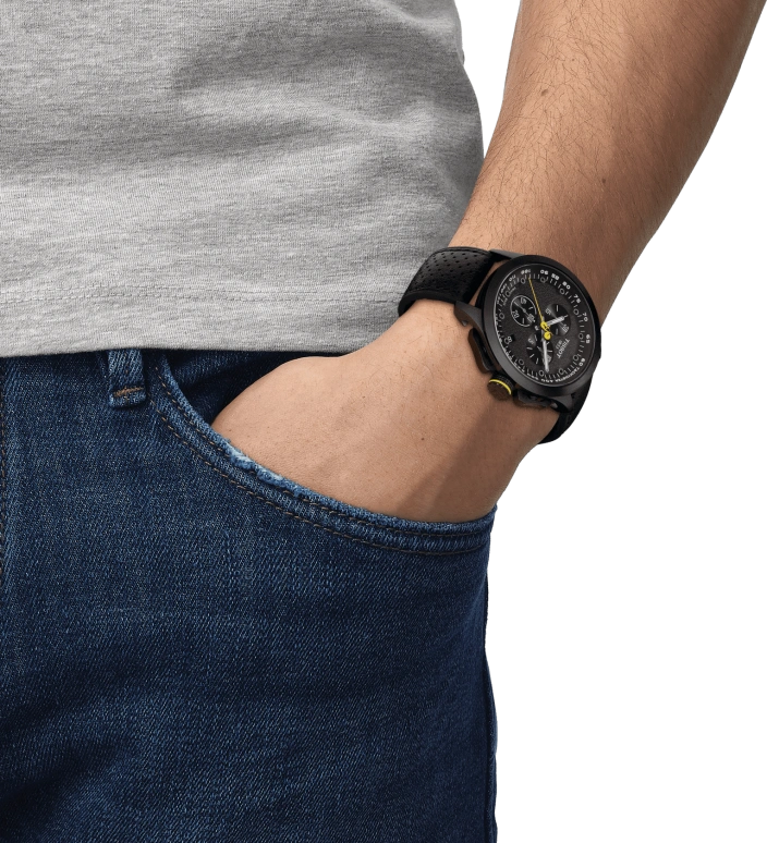 Tissot,T-Sport 45mm,45mm,Coffee,Cyan,Sapphire,Crystal Glass,Seconds,T135,T135.417.37.051.00