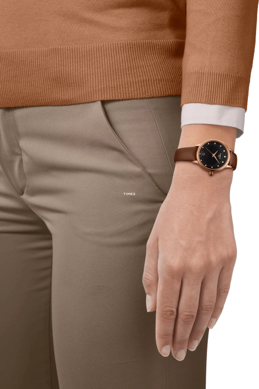 Tissot,Odaci-T 33.17mm,33.17mm,Stainless Steel,Black,Quartz,Day,Sapphire,T1332103605600