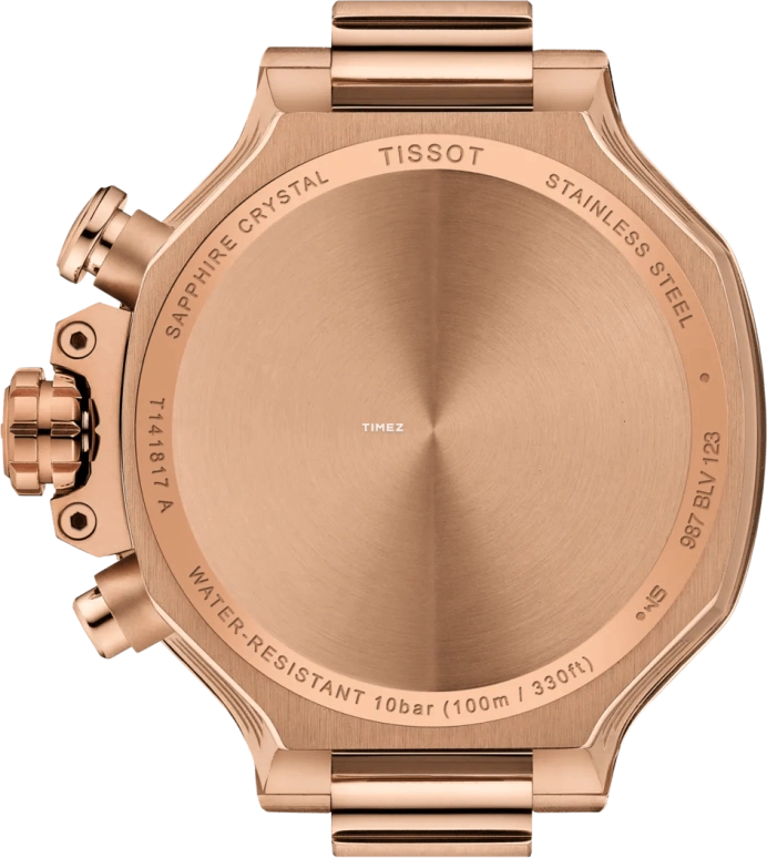 Tissot,T-Race 38mm,38mm,Stainless Steel,Rose Gold,Quartz,Chronograph,Day,T141,T141.817.37.501.00