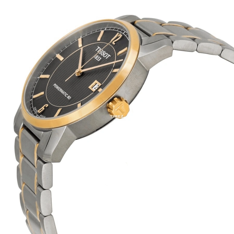 Tissot,T-Classic 40mm,40mm,Titanium,Black,Automatic,Day,Sapphire,Crystal Glass,T087,T087.407.55.067.00