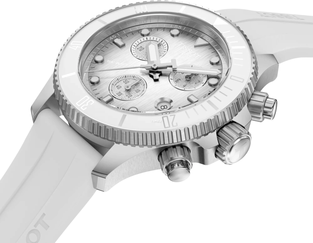 Tissot,Seastar 38mm,38mm,Stainless Steel,Silver,Quartz,Chronograph,Day,T120,T120.217.17.011.00