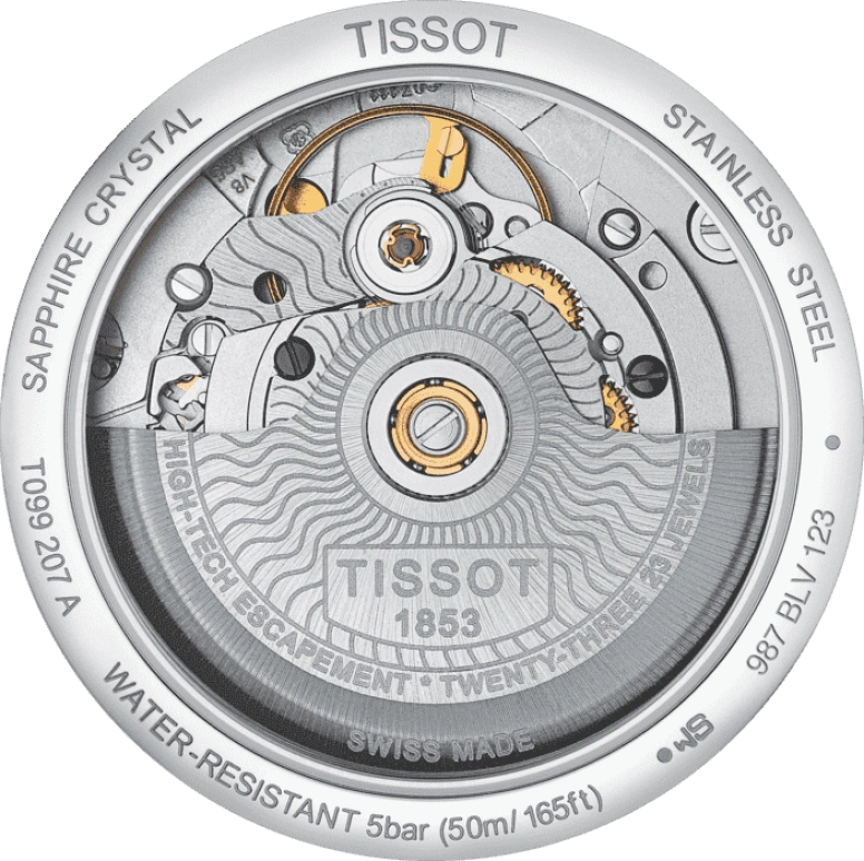 Tissot,Chemin Des Tourelles 32mm,32mm,Stainless Steel,White,Automatic,Day,80hours,T099,T099.207.16.116.00