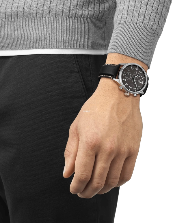 Tissot,T-Sport 45mm,45mm,Stainless Steel,Black,Quartz,Chronograph,Day,T116,T116.617.16.062.00