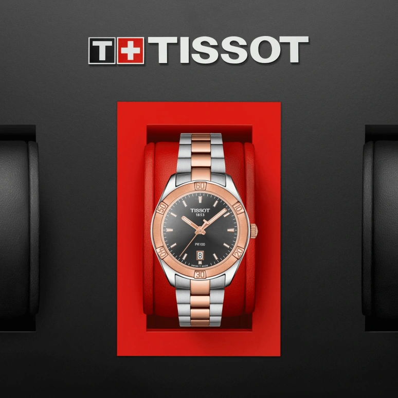 Tissot,PR 100 36mm,36mm,Stainless Steel,Grey,Quartz,Day,26280hours,T101,T101.910.22.061.00