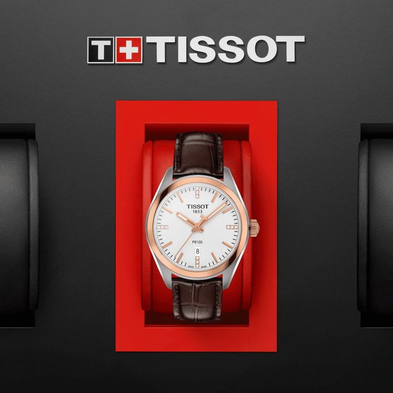 Tissot,PR 100 33mm,33mm,Stainless Steel,Silver,Quartz,Day,26280hours,T101,T101.210.26.036.00
