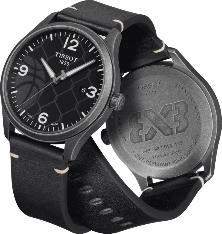 Tissot,XL 42mm,42mm,Stainless Steel,Black,Quartz,Day,Sapphire,Crystal Glass,T116,T116.410.36.067.00