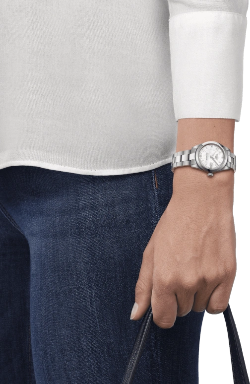 Tissot,T-Lady 29.30mm,29.30mm,Stainless Steel,White,Automatic,Date,48hours,T132,T132.007.11.116.00