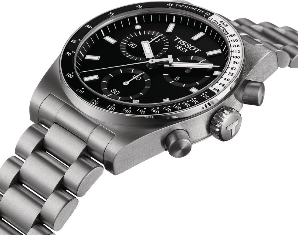 Tissot,PRS 516 40mm,40mm,Stainless Steel,Black,Quartz,Chronograph,Sapphire,Crystal Glass,T149,T149.417.11.051.00