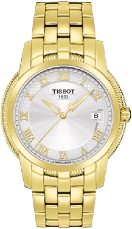 Tissot,Ballade 39.50mm,39.50mm,Yellow Gold,Silver,Quartz,Day,26280hours,T031,T031.410.33.033.00