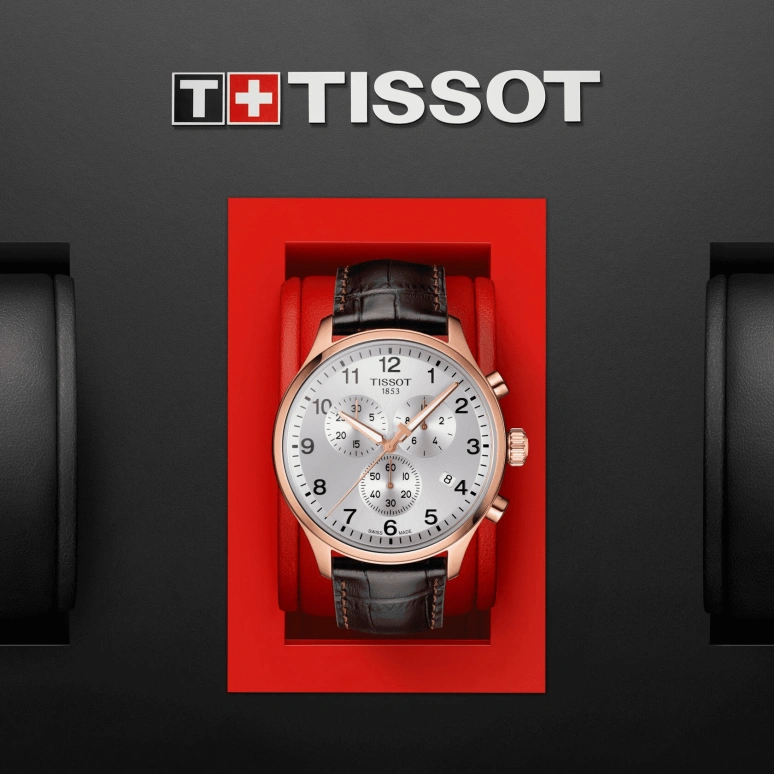 Tissot,XL 45mm,45mm,Stainless Steel,Silver,Quartz,Chronograph,Date,Rattrapante,T116,T116.617.36.037.00